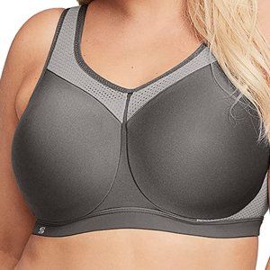 Glamorise Women's Full Figure Plus Size High Impact Wonderwire Sports Bra #9066